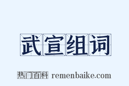 武宣组词是什么意思的图片